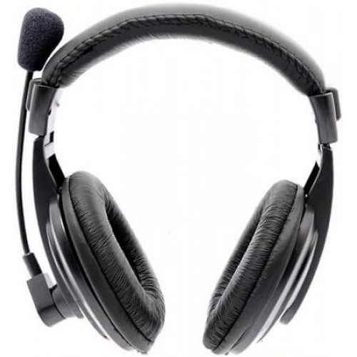 Наушники Gemix HP-750MV Black, 2 x Mini jack (3.5 мм), накладные, регулятор громкости, кабель 2.5 м